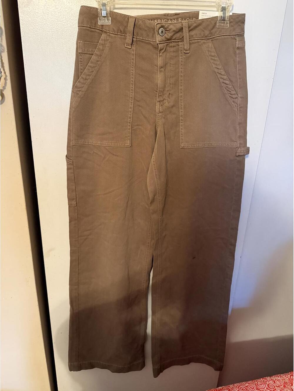 American Eagle Super Hi Rise Baggy Wide Leg Pants US 2